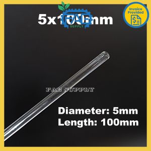 Glass Rod round end diameter 5mm 6mm length 100 200mm Glass Stirring Mixing Rod Laboratory Experiment Glassware  玻璃棒