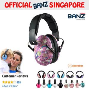 Baby Banz Earmuffs Kids Hearing Protection - 2+ Years - Europe Noise Reduction Rating Certified