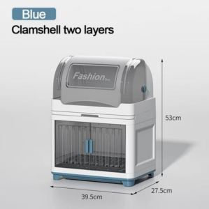 Extra Large 2/3/4 Tier Dish Drainer With Cover Dish Rack / Dish Storage Cabinet / Rak Pinggan