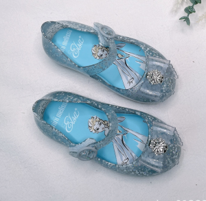 Fashion Melissa Mini Bowknot Round toe Childrens flat sandals Girls Mermaid Collection Girls Ballet Shoes