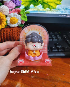 Bức Tượng Phật Tổ Chibi Phong Cách Châu Âu Có Bệ Mica Trang Trí