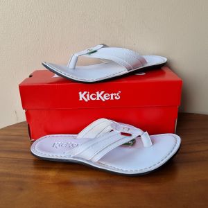 Sandal jepit kulit kikers kasual pria terbaru 2023 kekinian karet lentur tidak licin keren murah