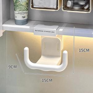U-shaped Hanging Tissue Holder No Punch Wall Mounted Shoe Rack Multifunctional Removable Storage Rack
