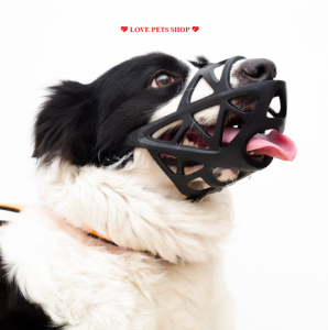 Rọ mõm Chó bằng cao su nhiệt dẻo đàn hồi (Không chọn size theo cân nặng) mẫu mới - Love Pets Shop
