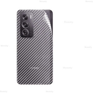 Oppo Reno 12 5G Matte Back Film For Oppo Reno 12 Pro Carbon Fiber Back Cover Anti Scratch Screen Protector Translucent TPU Soft Film Sticker Oppo Reno12 12Pro Film Reno12Pro OPPO