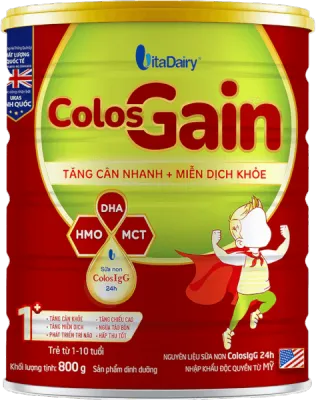 Sữa Colos Gain Tăng Cân Nhanh Cho Bé 1-10 tuổi 800G