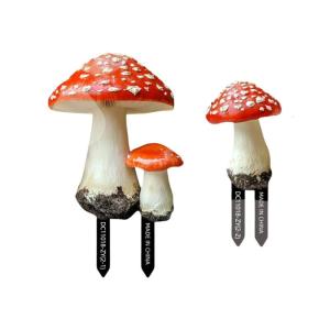 PVC Forest Mushroom Garden Stakes Cottage Yard Sign Lawn Ornaments For Patios Balcony Decoration Adds Charm To Any Space