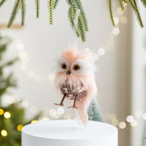 JOMEY Cartoon Christmas Hanging Pendants Sled Mouse Felt Christmas Doll Pendant Cute Elk/Deer Xmas Tree Pendants Home Decor