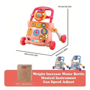 ~Ship From KL~ Baby Walker Murah with Play Toy And Music walker Anti-O Leg baby walkers music Toddler pejalan kaki bayi