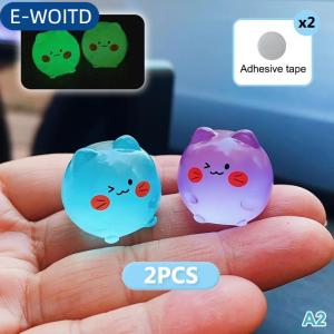 E-WOITD 2pcs đêm Glow alignment hỗ trợ bóng cho bãi đậu xe Viện trợ huỳnh quang dán dễ dàng cài đặt cho xe ô tô