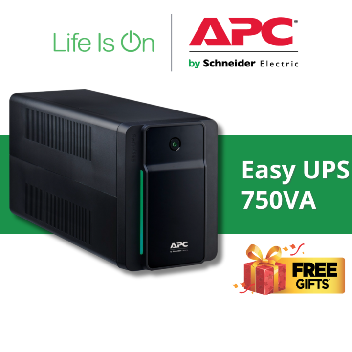 APC BX750MI-MS Back-UPS 750VA, 230V, AVR Uninterruptible Power Supply ...