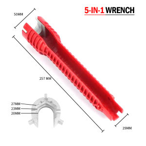 8 in 1 Multi-Purpose Faucet And Sink Installer Kit Sink Basin Faucet Wrench Sink Install Tap Spanner Installer Tools Multifunctional Wrench Tool For Kitchen Bathroom Water Pipe FAUCET AND SINK Alat Wrench Perengkuh Boleh Laras Multi-Fungsi