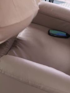 First-class space sofa cabin single-person genuine leather electric massage multi-functional manicure fabric living room lazy elderly lounge chair