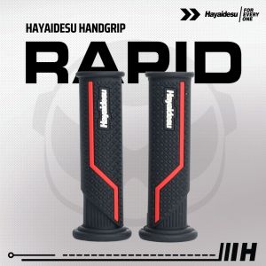 Hayaidesu Handgrip RAPID - Hand Grip Motor Sport Ninja Kawasaki ZX CBR R1 R6 R25 R1 GSX (Ujung Terbuka)