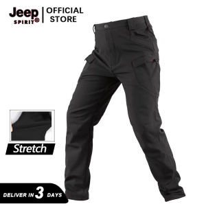 Jeep Spirit Cargo Pants For Men Waterproof Casual Trousers Outdoor Hiking Tactical Work Long Pants