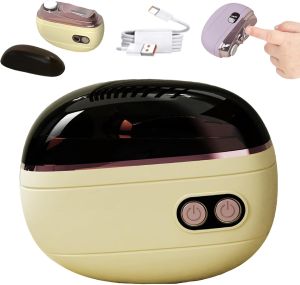 2-in-1 Smart Electric Nail Clipper & Polisher Automatic Nail Clipper Rechargeable Automatic Nail Trimmer and Polisher with LED Light Anti-Pinch Design Nail Grinder for Adults Seniors (Purple)