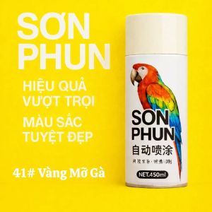 Sơn Xịt Con Két 450ml Đa Năng Chống Gỉ | Sơn Phun Nhanh Khô Cho Kim Loại Gỗ Nhựa Nội Thất