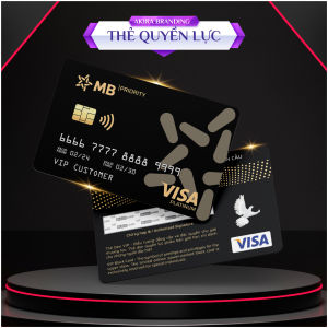 [BLACK CARD] Thẻ đen quyền lực Akira MBbank - Chất liệu thẻ nhựa ánh kim cao cấp