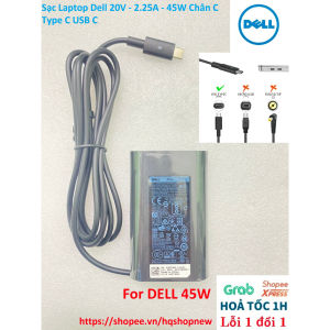 ️[Sạc zin] Sạc Laptop Dell 20V - 2.25A - 45W Chân C Type C USB C
