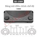 Loa karaoke bluetooth SORDA Vali sách tay SD-2109 cao cấp tích hợp 2 micro không dây hỗ trợ Bluetooth V5.0. 