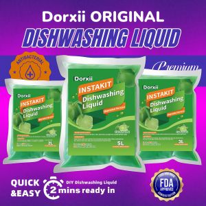 Dorxii DIY Original Dishwashing Liquid Set 2L/3L/5L Easy Mixing Formula Household Products Degreasin