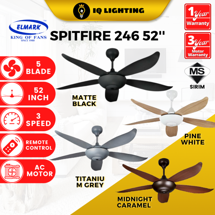 ELMARK SPITFIRE 246 52’’ Ceiling Fan Elmark ceiling fan elmark