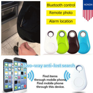Smart Bluetooth Tracker Anti-Lost Device Key Finder Dual Way Alarm Waterdrop Square Triangle Shape Pet Kids Items Locator