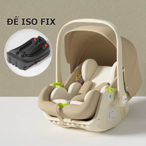 Ghế ô tô em bé kiêm nôi xách tay từ 0 đến 15 tháng tuổi trọng lượng chỉ 46kg có tư thế nằm ngả 165 độ cho bé ngủ