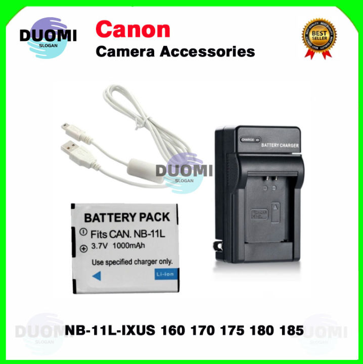 FOR Canon IXUS 160 170 175 180 185 camera NB-11L battery charger data  cable Lazada PH
