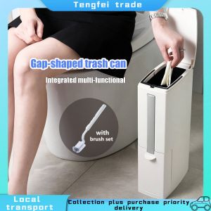 Stylish Narrow Slim Toilet Dustbin Trashbin Dustbin/Rubbish Bin/waste Bin/ Capacity Washroom Bedroom Kitchen