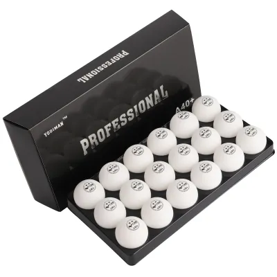 YODIMAN 18-Piece Seamless Spin Ping Pong Balls Table Tennis Balls Original | A40+ White High-Performance Training Balls | Indoor/Outdoor High Durability and Quick Rebound