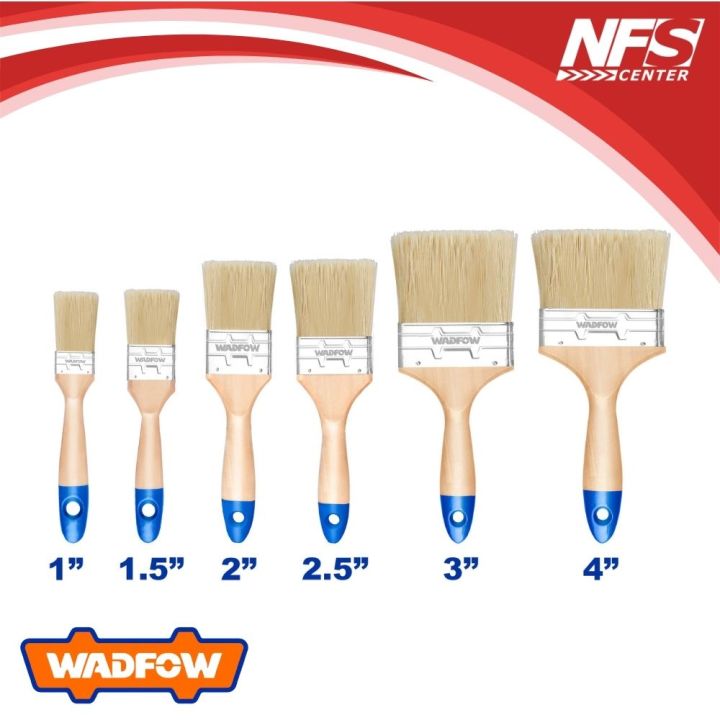 WADFOW PAINT BRUSH FOR OILBASED PAINT 2.5" 3" 4" INCH WOODEN HANDLE