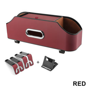 Car Seat Back Storage Box Hanging Bag Multi-function Auto Organizers with Hook