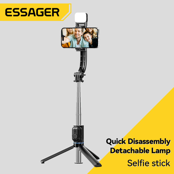 Essager 70cm Selfie Stick Tripod Extendable Bluetooth Remote Removable ...