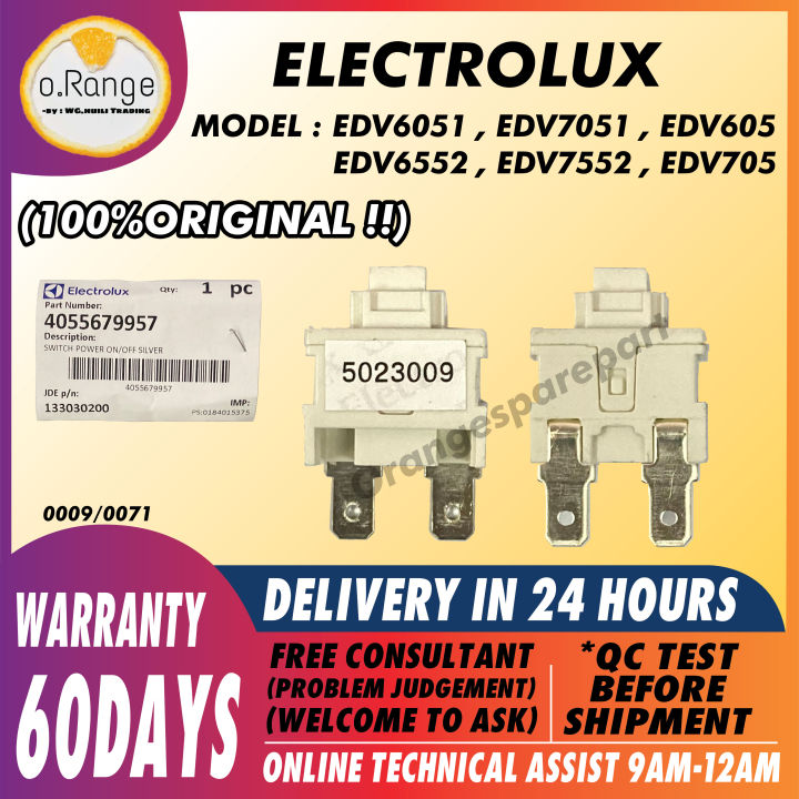 EDV6051 EDV7051 EDV605 EDV6552 EDV7552 EDV705 ELECTROLUX Electrolux ...