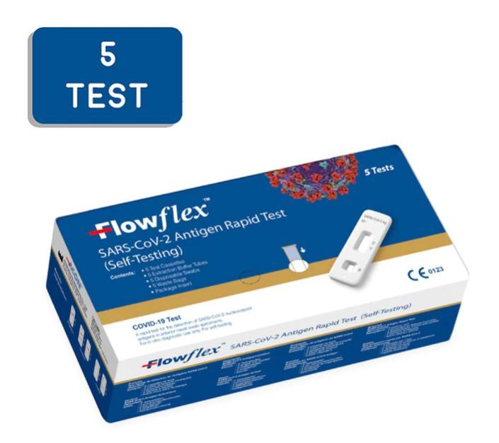 Flowflex™ COVID19 ART Antigen Rapid Test Kit (1box of 1Kit /5 kits