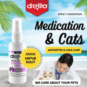 Spray Obat Luka Kucing Dello Medication Mengobati Semua Jenis Luka Luar Pada Kitten Adult Luka Berdarah Luka Bernanah Luka Bolong DELLO FOR CAT