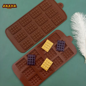 AN Cetakan Coklat Silikon Cetakan Wafel Baki DIY Tahan Suhu Tinggi COD