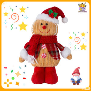 Christmas Gingerbread Man Plush Toy Soft Filling Childrens Gift Home Decoration New Year Gift Xmas Decor