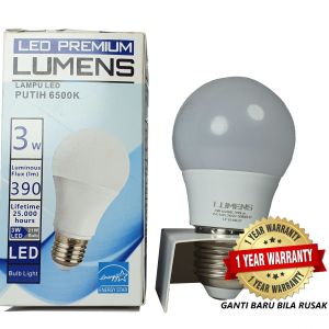 Lampu LED LUMENS 3w 3 watt 3watt PUTIH atau KUNING TERANG MURAH 110++ Lm/W (umumnya 90 Lm/W) - CoolWhite - Warm White - Garansi 1 Tahun - Menggunakan Driver Terpisah (Constant Current) lebih AWET - Langsung Pabrik - Grosir - BestBuy - Value For Money