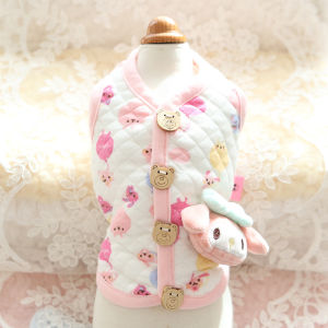 Christmas Gift Halloween Hot Sanrios Autumn and Winter Thicken Pet Home Clothes Kawaii Kuromi Cartoon Cat Dog Prevent Hair Loss Pet Clothing Pet Supplies