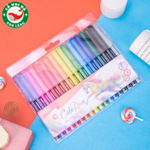 Bút màu lông 1.0mm Deli 12 màu/18 màu/24 màu fiber pen