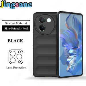 Jingsanc Ốp điện thoại cho Vivo vỏ bọc hoàn toàn sang trọng v30e 5g vỏ lưng silicon chống sốc chống vân tay HD001