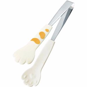 HJKL Thép không gỉ Hình dạng chân mèo Snack Tiệc nướng ngoài trời Kẹp Kẹp đồ ăn BBQ Tong Dụng cụ nhà bếp Dụng cụ nấu ăn