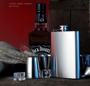 Bình đựng rươu inox 316 mini dung tích 255ml (9oz) Hip Flask cao cấp