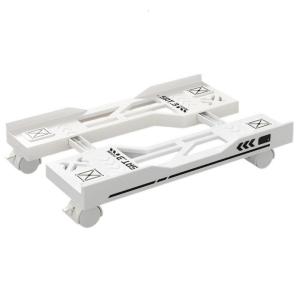 Locking Wheel Owner Rack for Desktop PC Tower Modifiable Width Floor Storage Solution