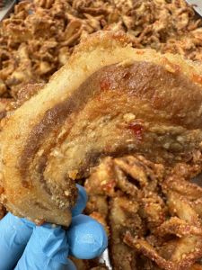 Ba rọi cháy tỏi siêu ngon - đồ ăn vặt