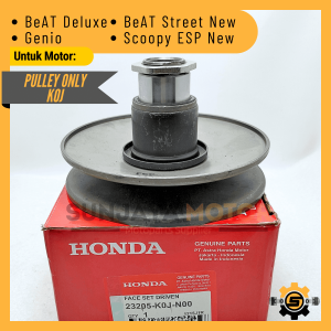 Pully Set Only Original Honda K0J Pulley Belakang Beat Deluxe Beat Street LED Scoopy New Genio Puly Puli Kanvas Ganda Pulli Puley Belakang Ori AHM
