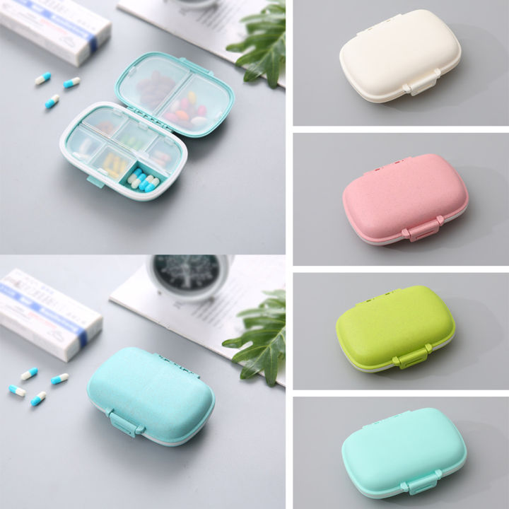 8 Grids Organizer Container for Tablets Travel Pill Box with Seal Ring ...