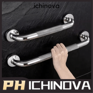 ICHINOVA Stainless Steel Grab Bar - Anti-Slip Shower/Toilet Handrail Towel Bar Safety Support